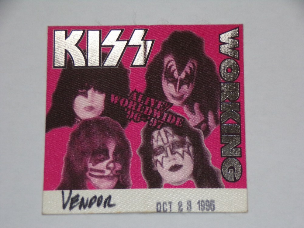 KISS Satin Pass Reunion Concert Tour '96 MerchBooth Oct23 Omaha Nebraska vintage