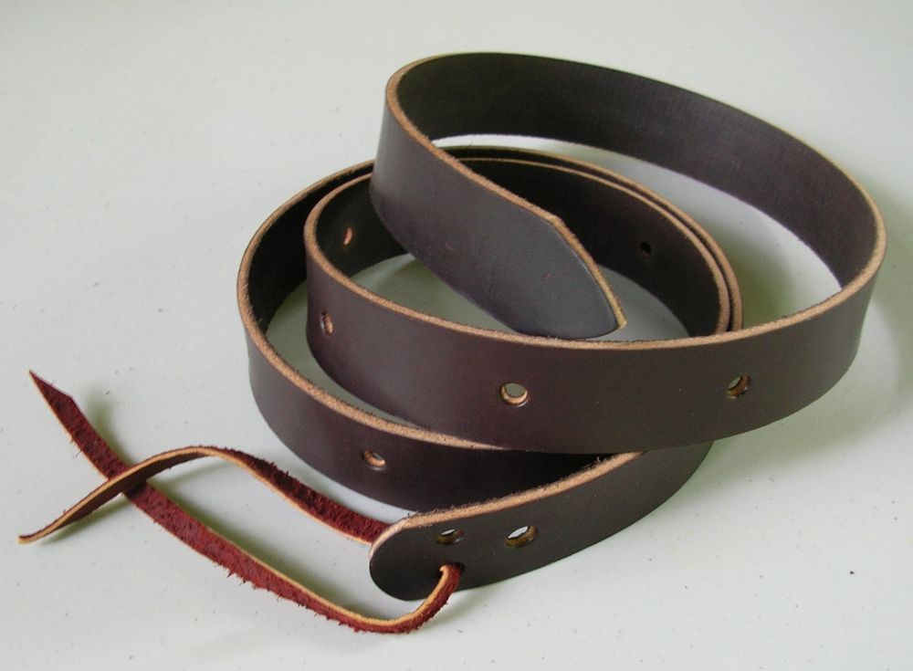 USA Leather Saddle Latigo Cinch Straps Billets ~ 3'_6'_8' Black_ Brown_ Natural