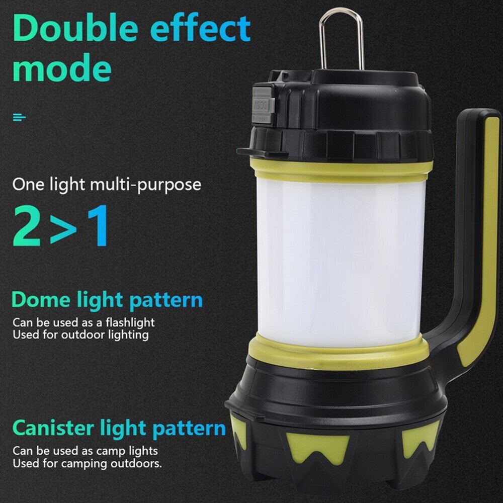 LED Camping Lantern USB Rechargeable Camping Tent Light Lamp Flashlight Portable