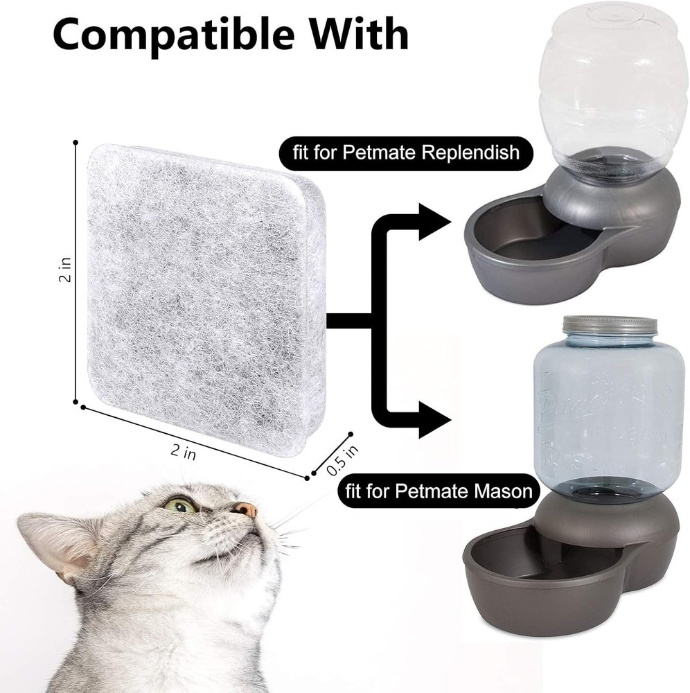 Dog Water Filter Replacement, Bowl Filter, Pet Filter...