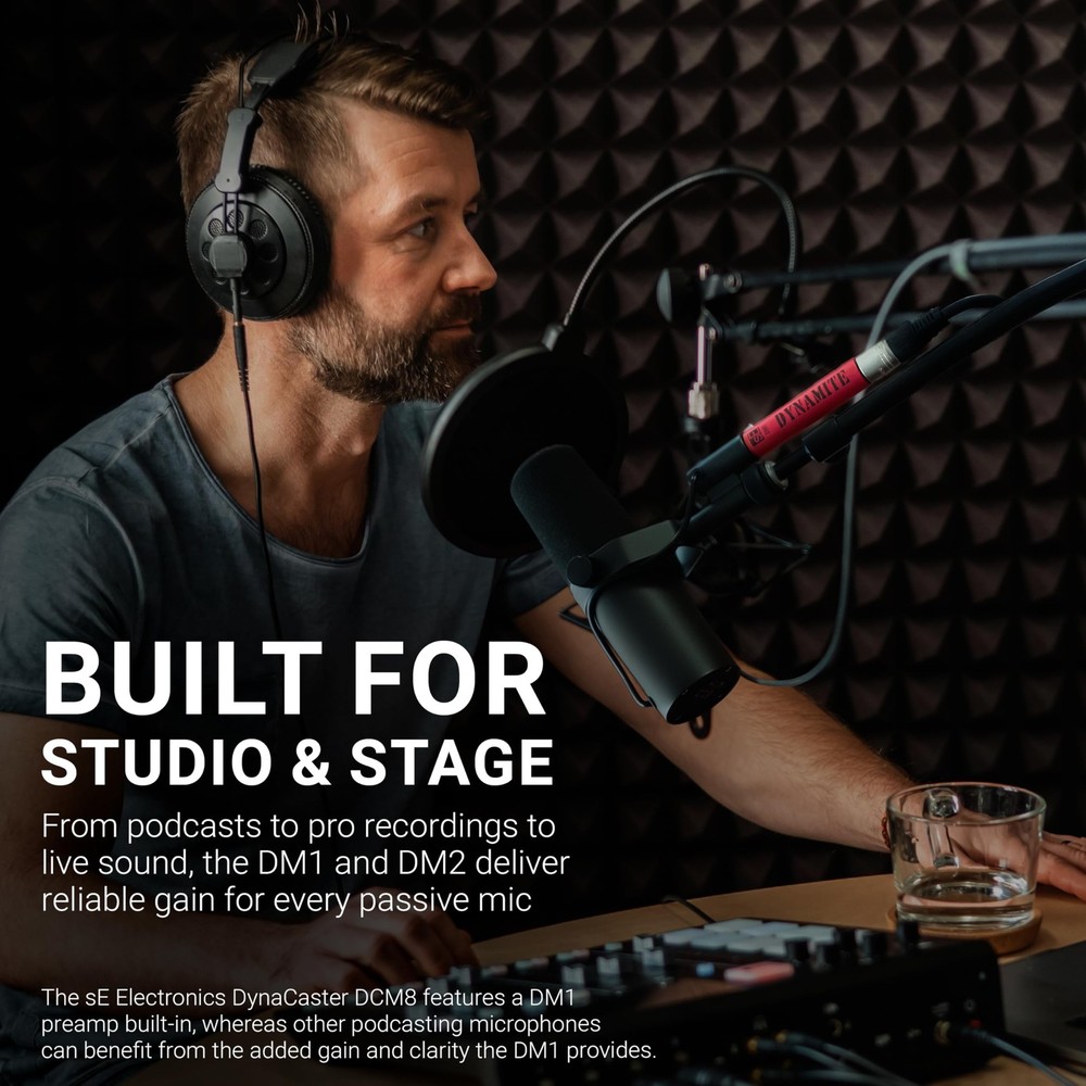 DM1 Dynamite Ultra-Slim Inline Microphone Preamp for Ribbon & Dynamic Microph...