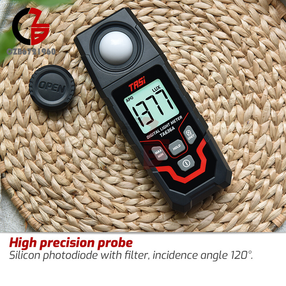 TA636A Digital Light Meter Illuminance Lux Meter Illuminometer Handheld Ambient