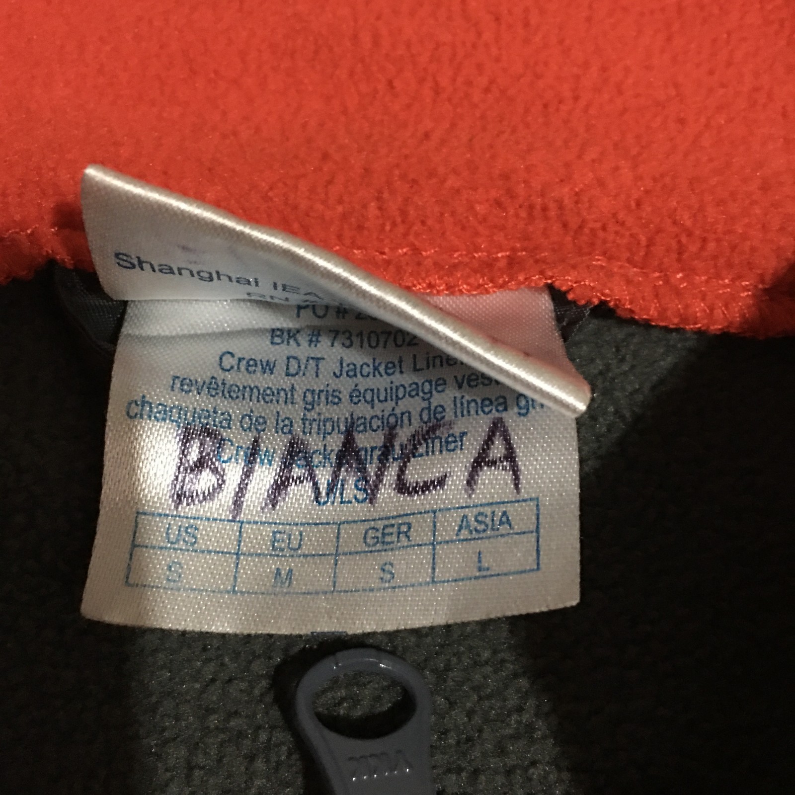 Burger King Employee Fleece Jacket Men Size Small Gray Uniform