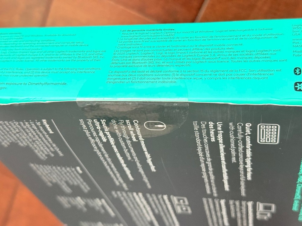 *NEW -Ugly Box* Logitech MK850 Performance Wireless Mouse and Keyboard Combo