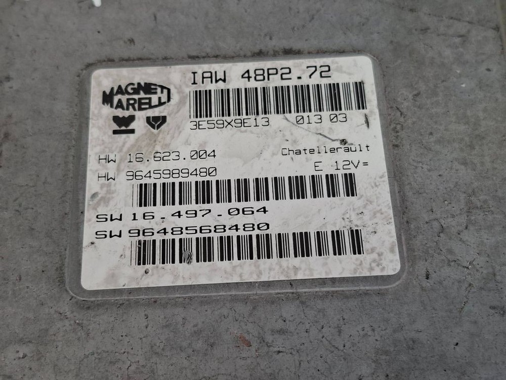 Citroen C3 2006 Engine Control Unit/Module 9648568480 kW BVV2632