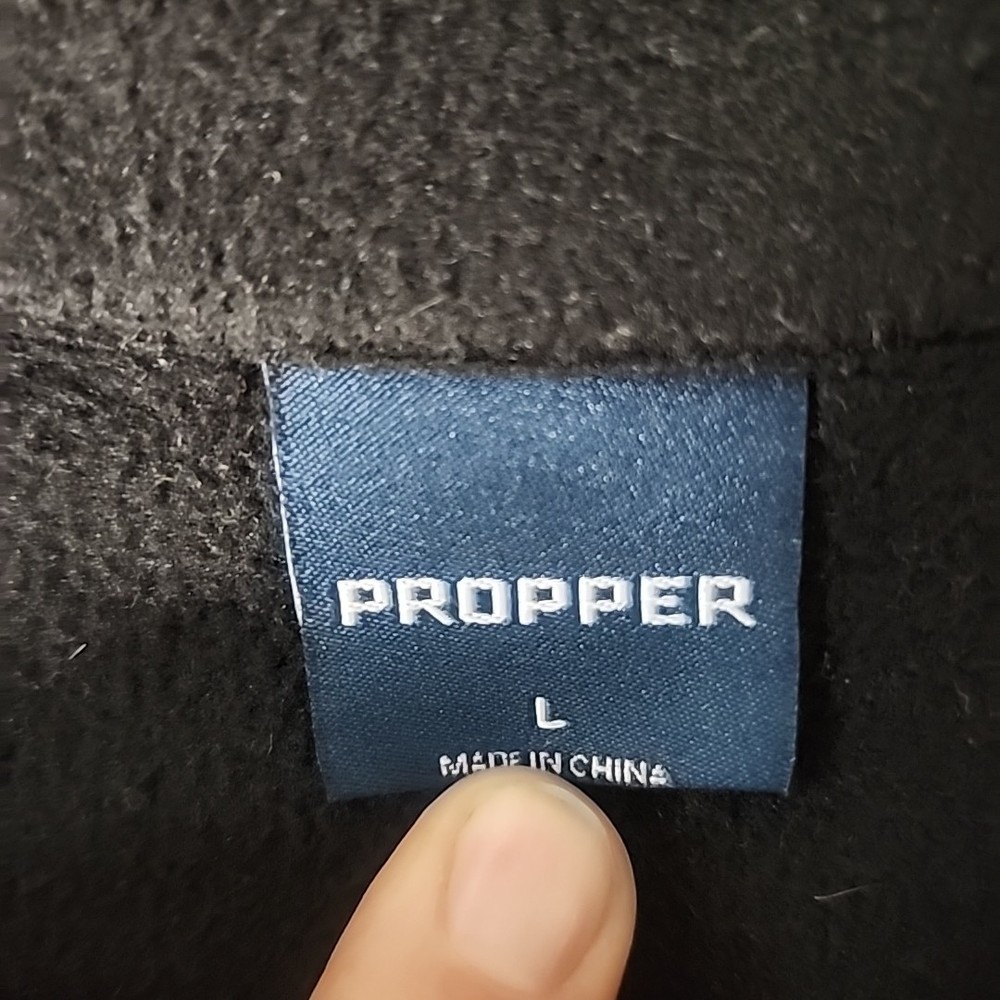Propper Practical Fleece Tactical Pullover Jacket 1/4 Zip Black size large