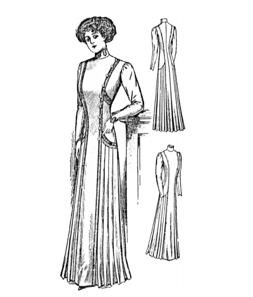 Past Patterns 3139 - Early 1910s Princess Gown Sewing Pattern bust size 38"