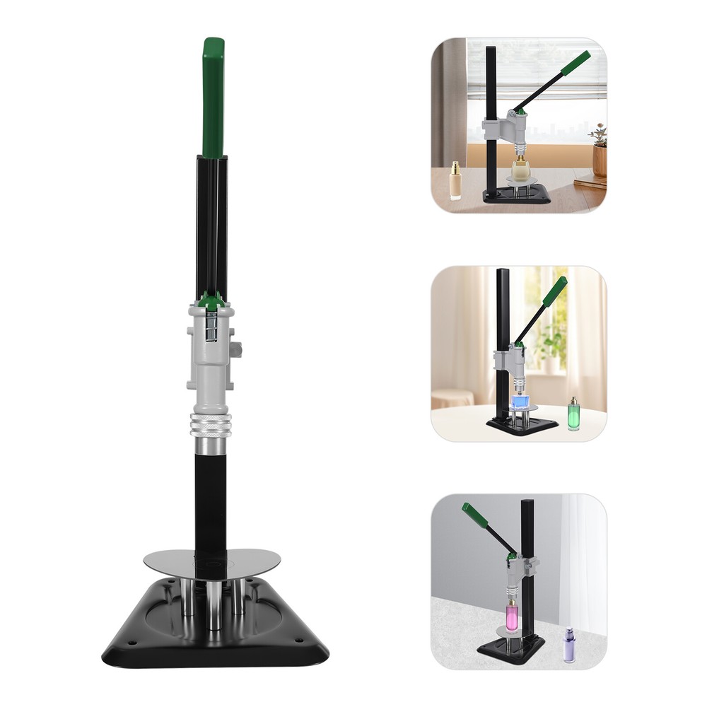 Manual Perfume Bottle Capper Machine, Perfume Sealing Tool DIY Adjustable Height
