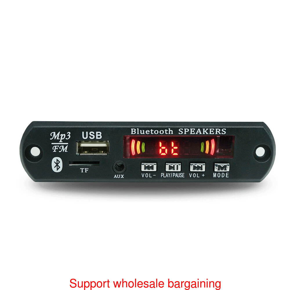 Wireless 12V WMA 2*15W Amplifier MP3 Decoder Board Audio Module USB TF Radio