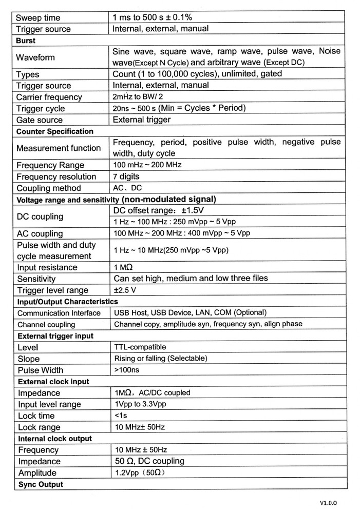 OWON Arbitrary Waveform/Function Generator XDG2030 2 Channels 30MHz
