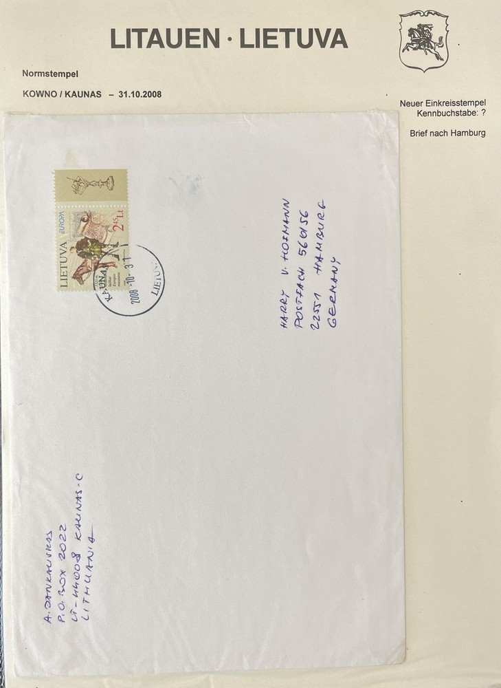 LITHUANIA 1990s/2009 Covers FDC x 19 Incl. Triangulars LA291