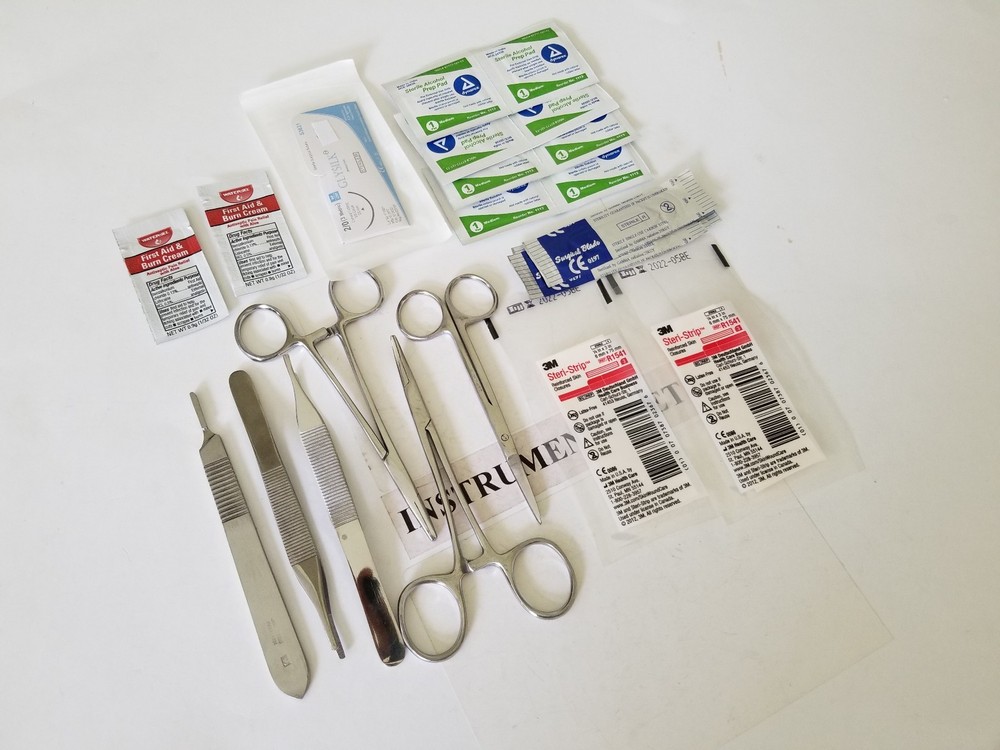 Surgical Suture Kit Basic First Aid Set Suture Emergency Trauma Survival Pack