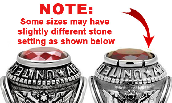 US Army Ring United States Armed Forces Military Rings Surplus of Silver & Gold