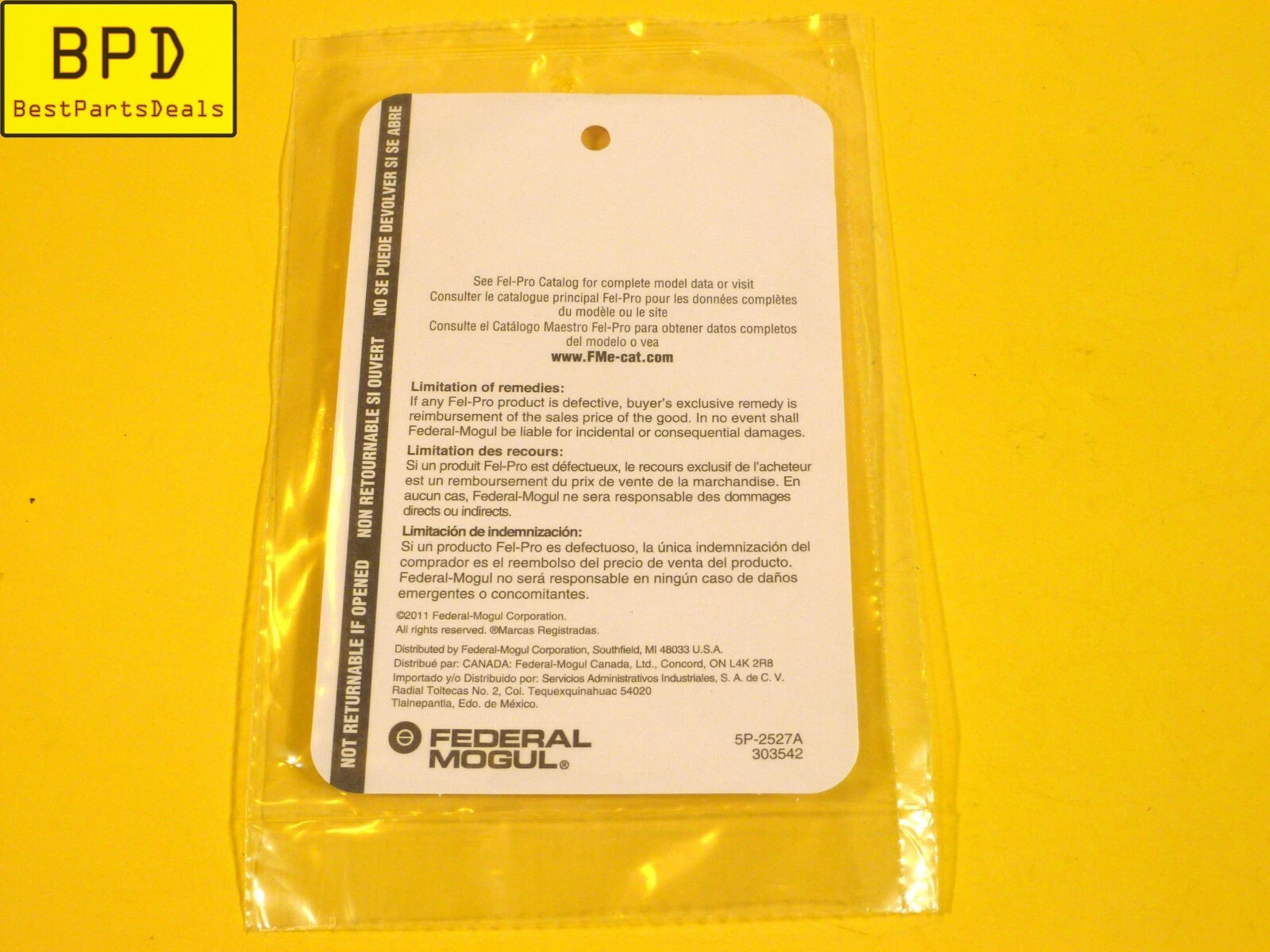 Engine Coolant Outlet Gasket FEL-PRO 35489