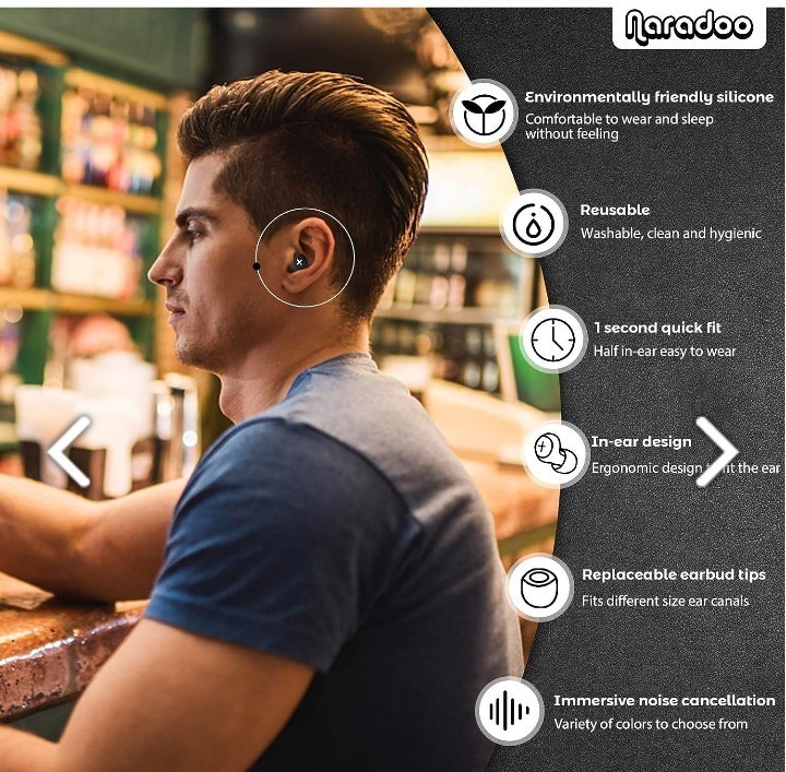 Naradoo Noise Reduction Earplugs