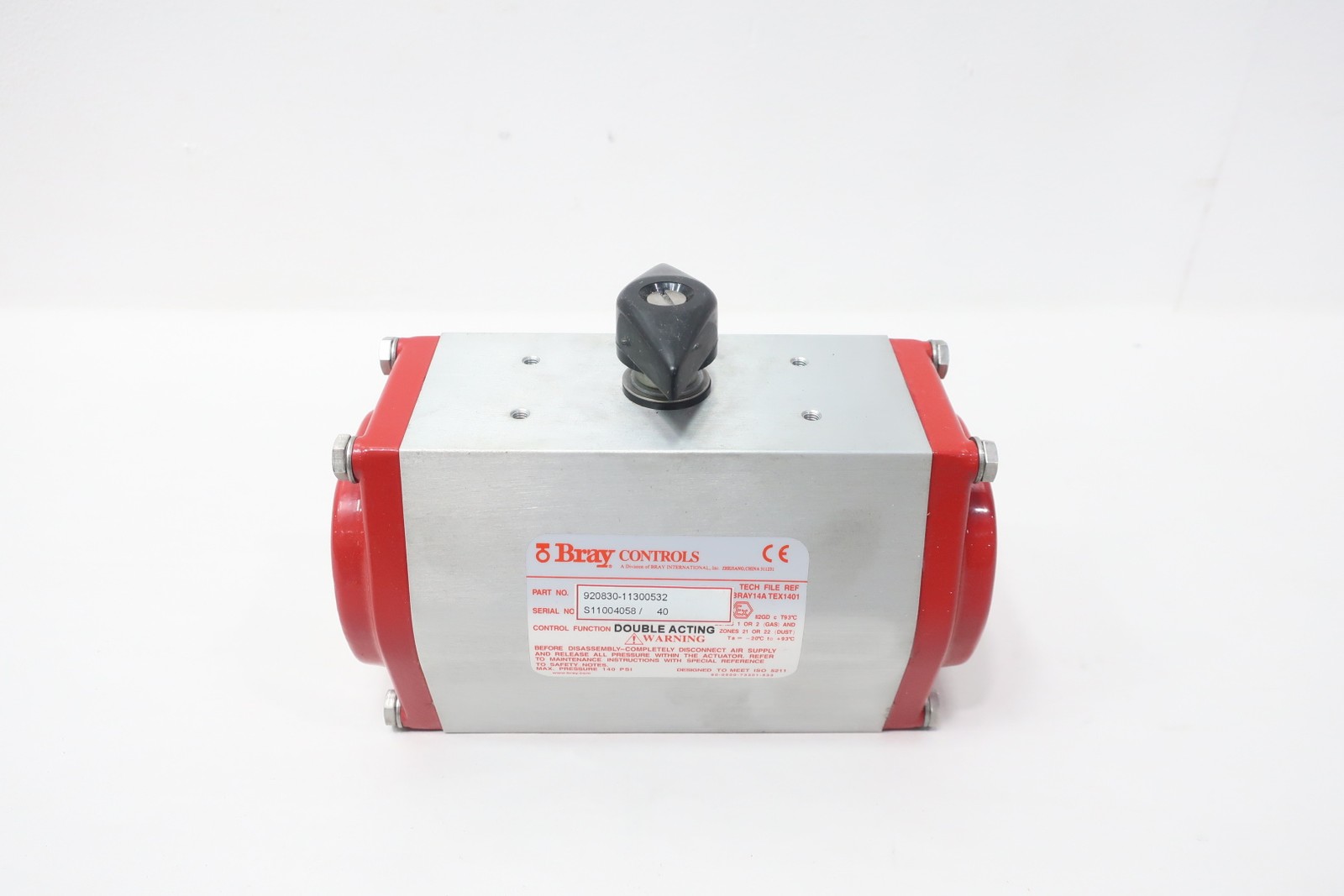 Bray 920830-11300532 Double Acting Pneumatic Valve Actuator 140psi