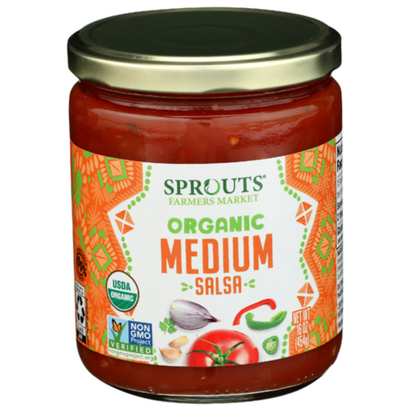 3 Pack - Sprouts Organic Medium Salsa 16 oz