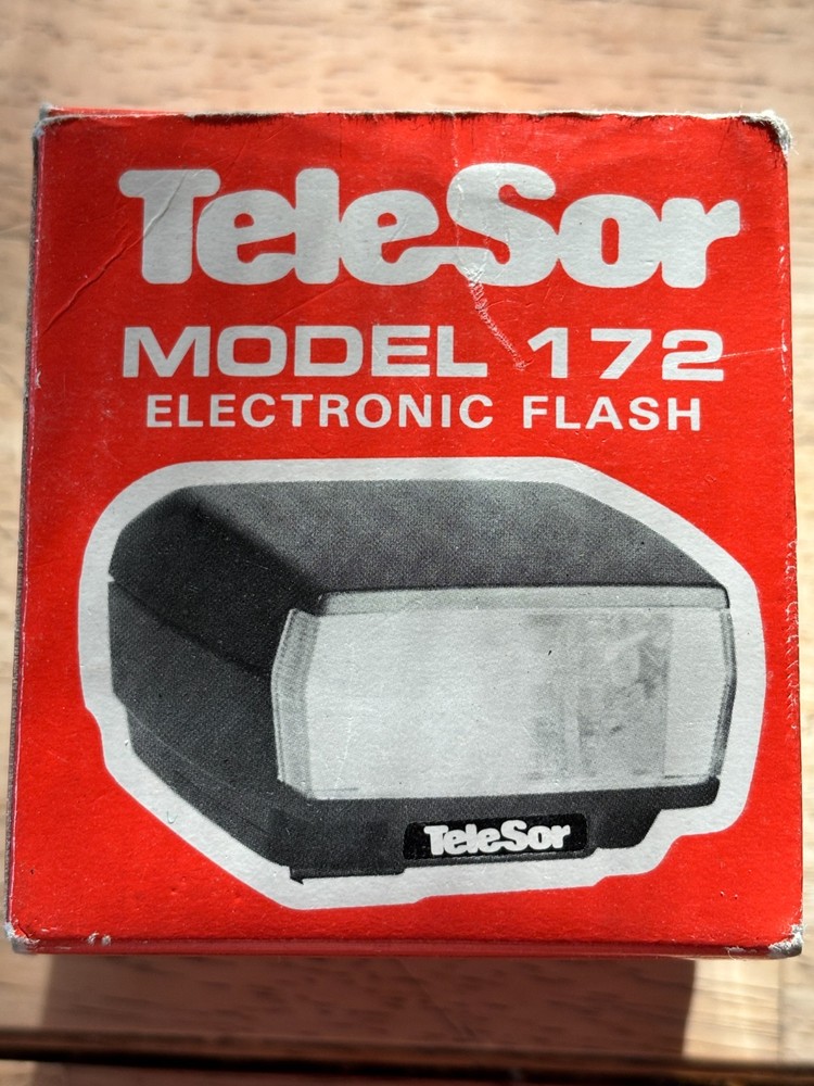 TeleSor - Model 172 - Electronic Flash - w/Box & Instructions - Vintage