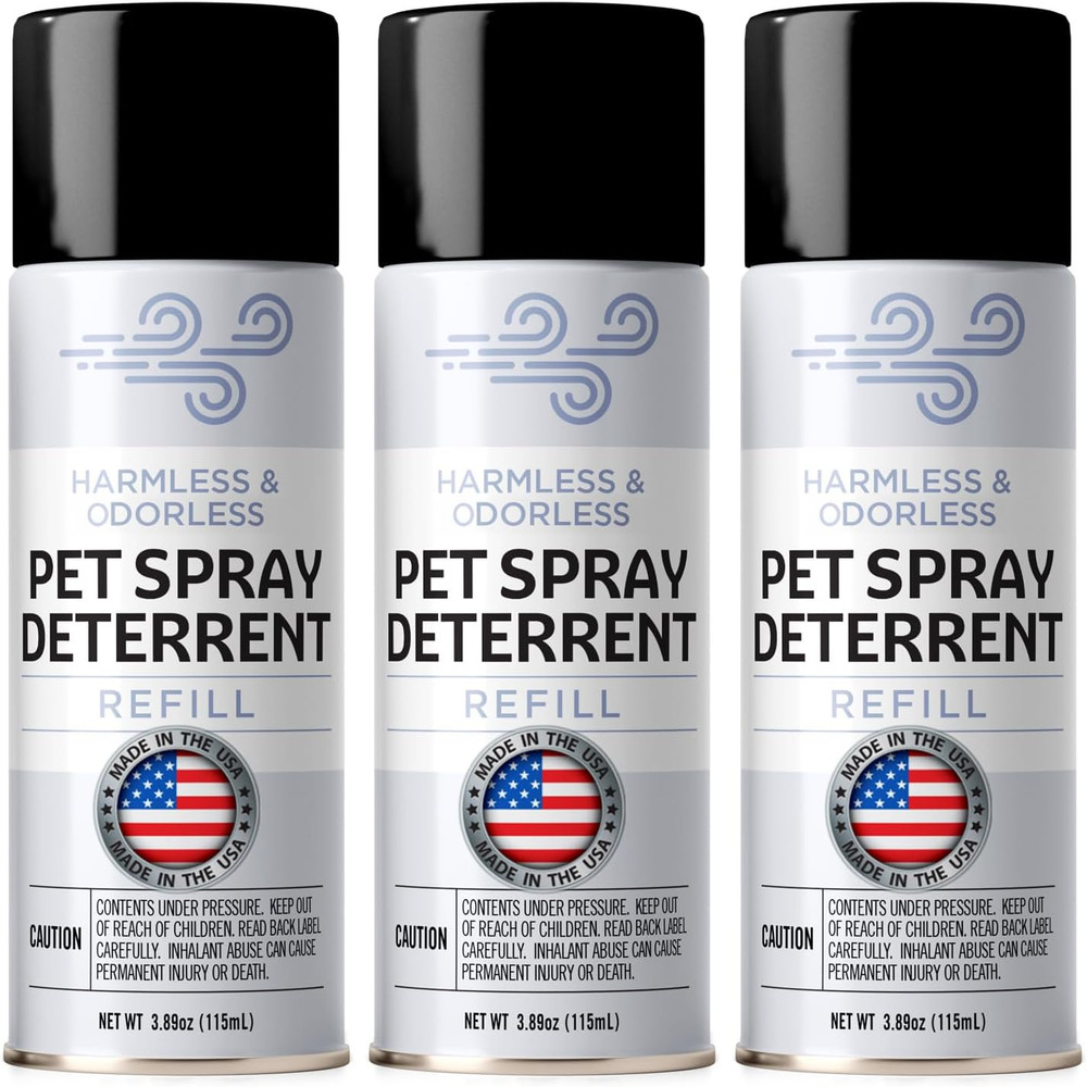 Ssscat Refill 3 Pack — Petsafe SSSCAT Compatible Cat Deterrent Spray Refill, ~22