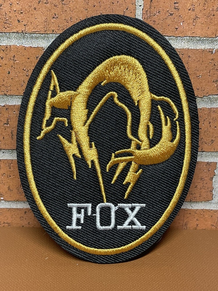 Metal Gear Solid Fox Patch, Hook Loop Embroidered Tactical Morale Fox Hound