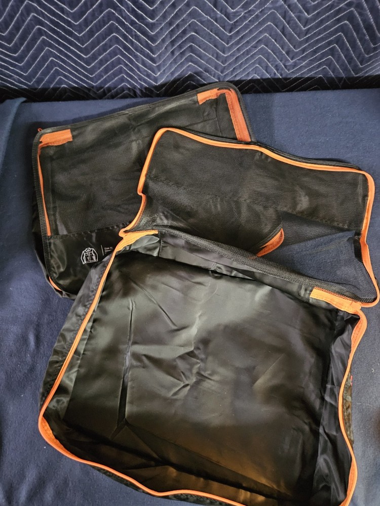 16 pc Black & Orange Packing Organizers