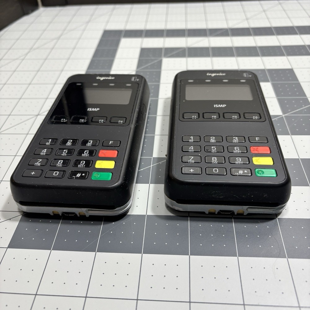 Ingenico iSMP Credit Card Reader Lot 4 Function Buttons PIN Numbers Swipe Insert