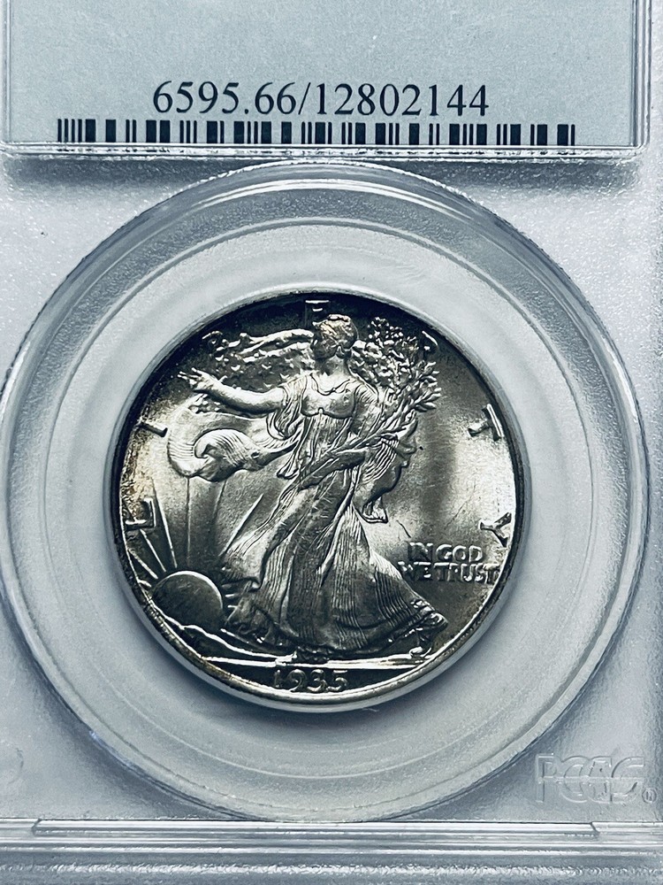 1935 Walking Liberty Silver Half Dollar PCGS MS66