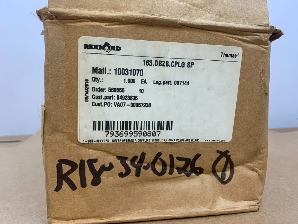 Rexnord Thomas 163.DBZB.CPLG SP Flexible Coupling