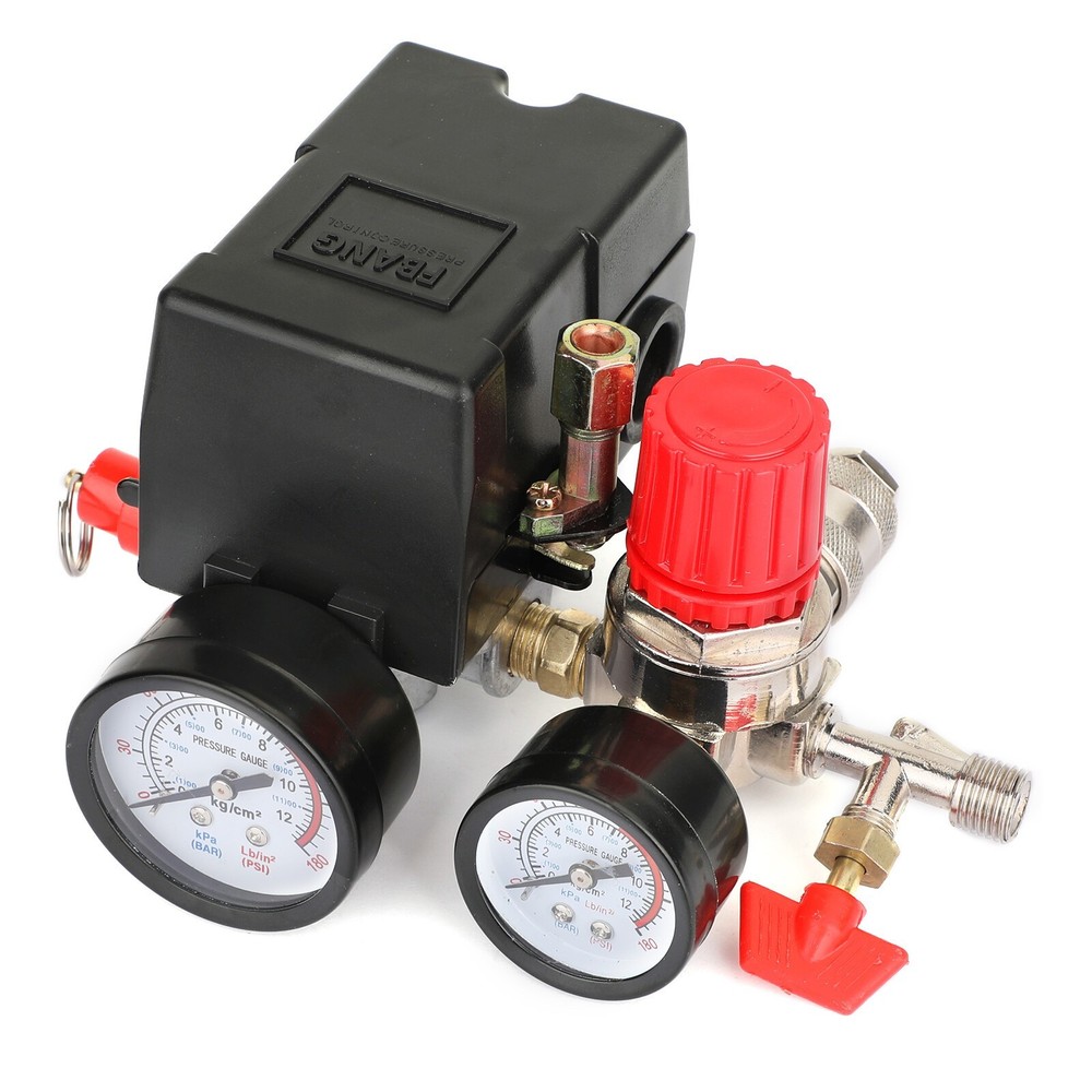 Air Compressor Pressure Control Switch Manifold Regulator Fitting CA