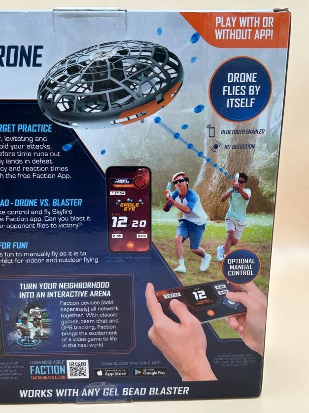 Faction Gel Battle System Skyfire Target Drone, Blast It Down! ~ Brand New