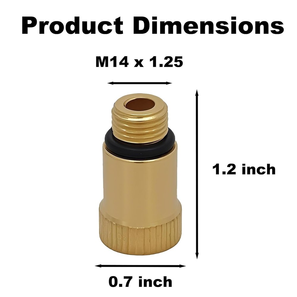 14mm Spark Plug Adapter Tool Kit - Leak-Proof Compression Tester for All Engines