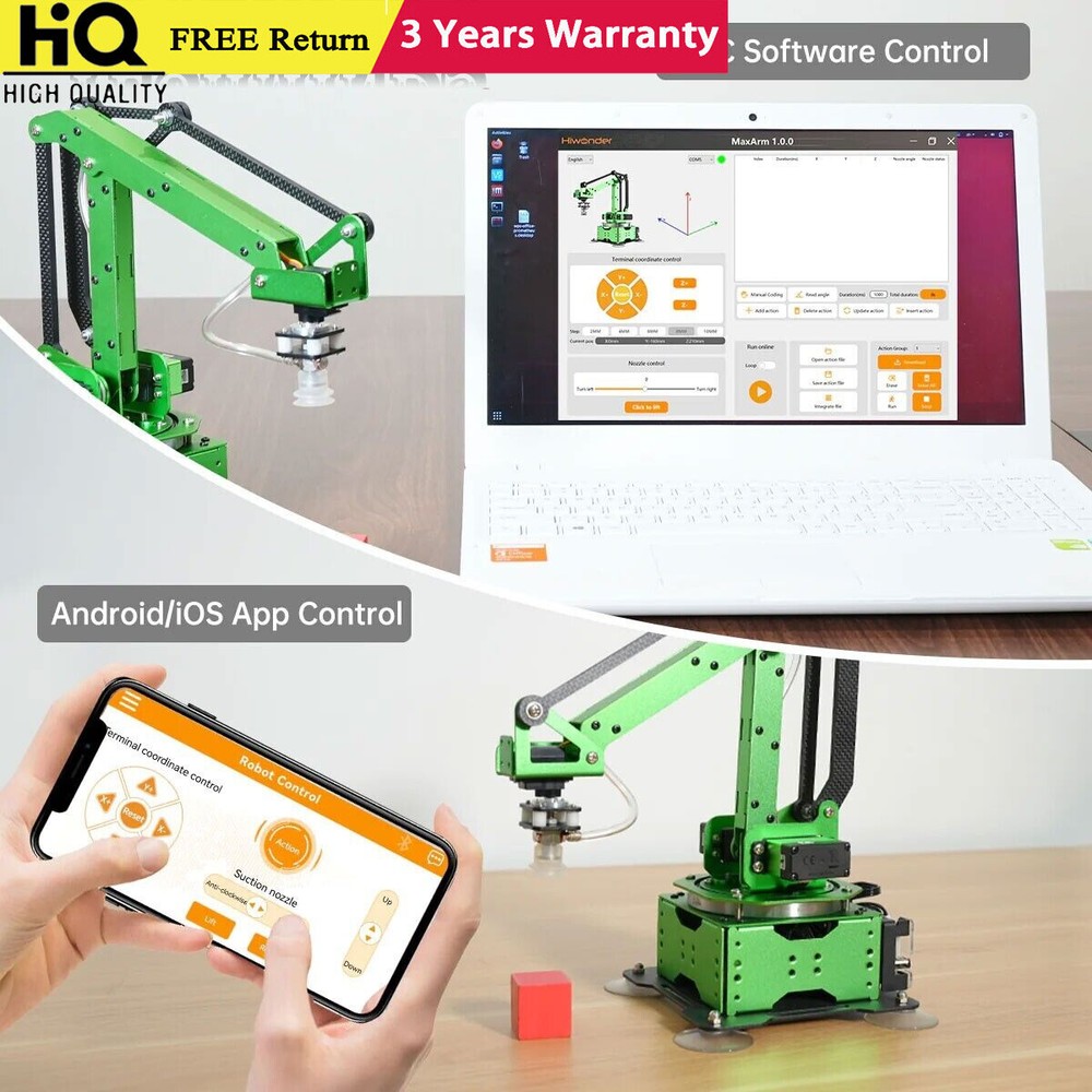 Hiwonder MaxArm Advanced Kit Robotic Arm Open Source Mechanical Arm for Program