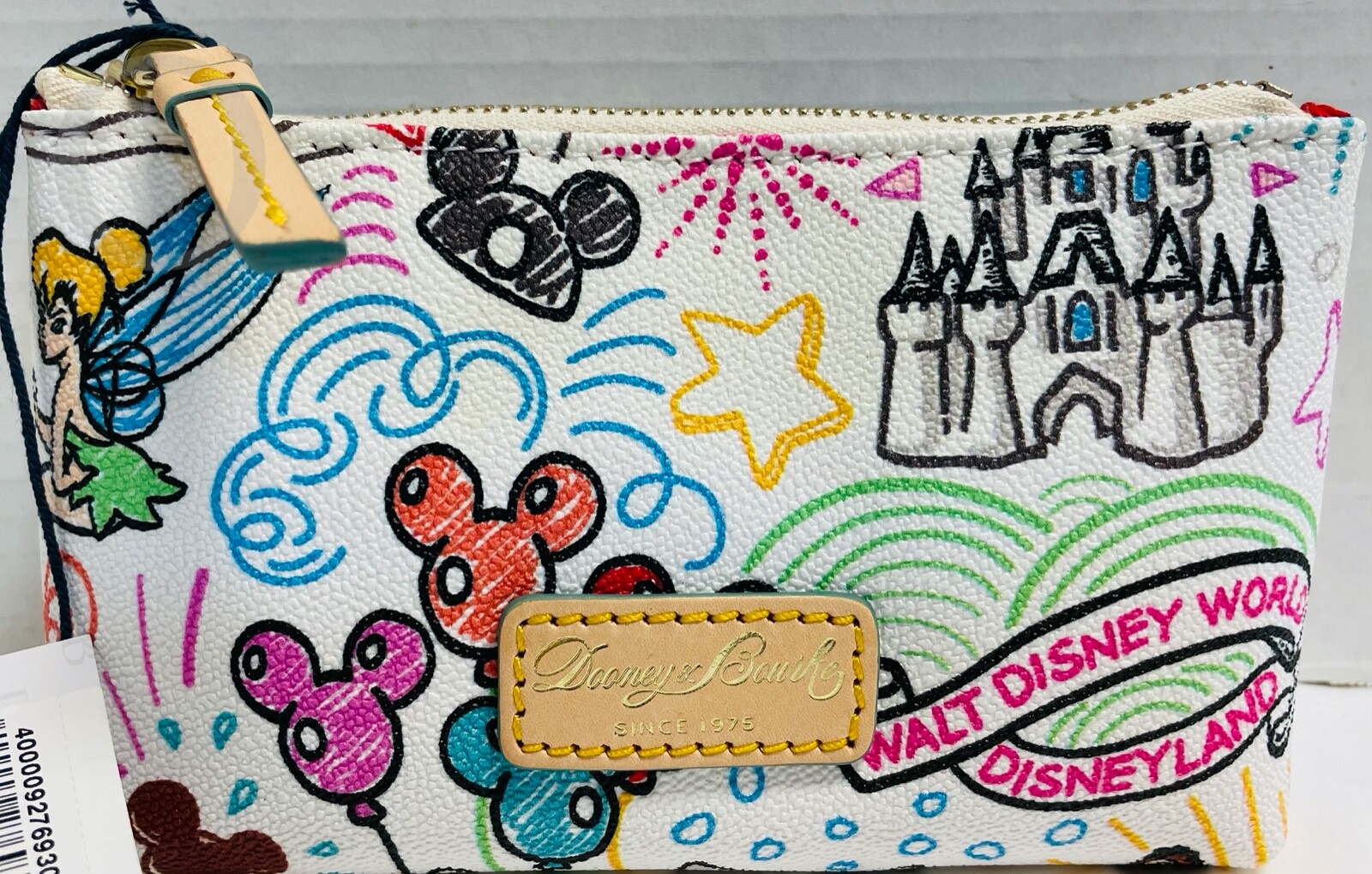 NEW*Dooney & Bourke*Disney Parks*Sketch*Cosmetic/Utility Bag*21143L S167B
