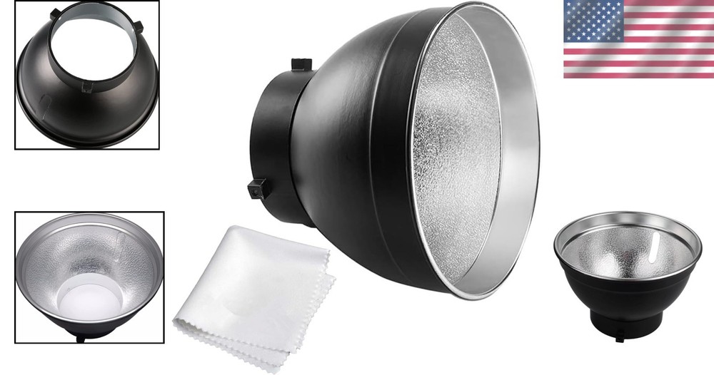 7'' Bowens Mount Reflector with Silver Interior for Perfect Light Control