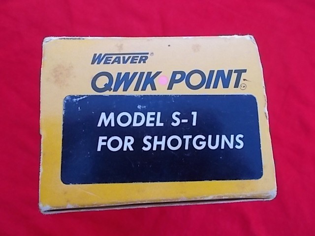 Weaver Quikpoint Model SL-1 Shotgun Red Dot Scope
