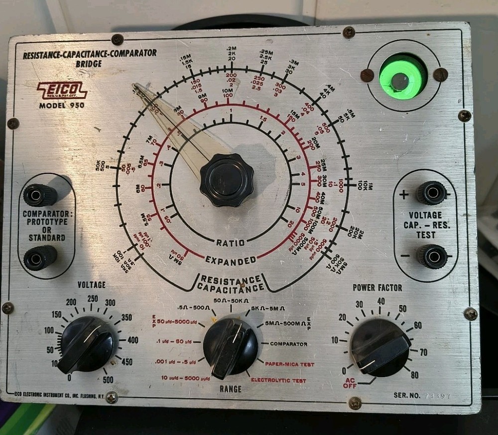 EICO 950 Bridge Capacitor Tester (Powers On-Untested)