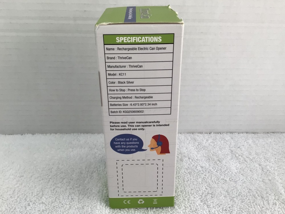 ThriveCan Rechargeable Electric Can Opener READ