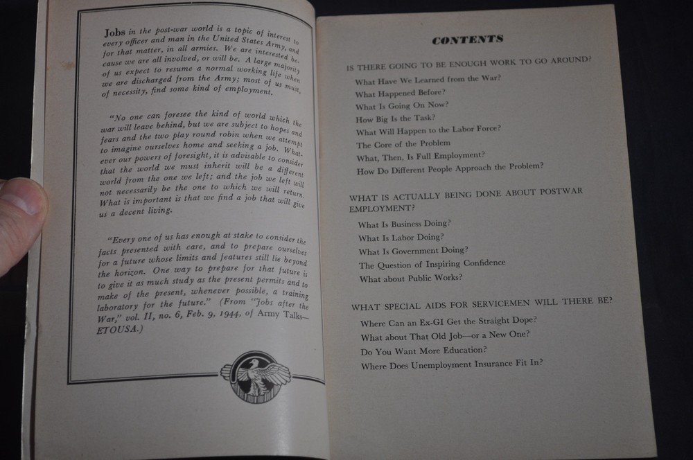 1944 *WW2* Will There Be Work For All