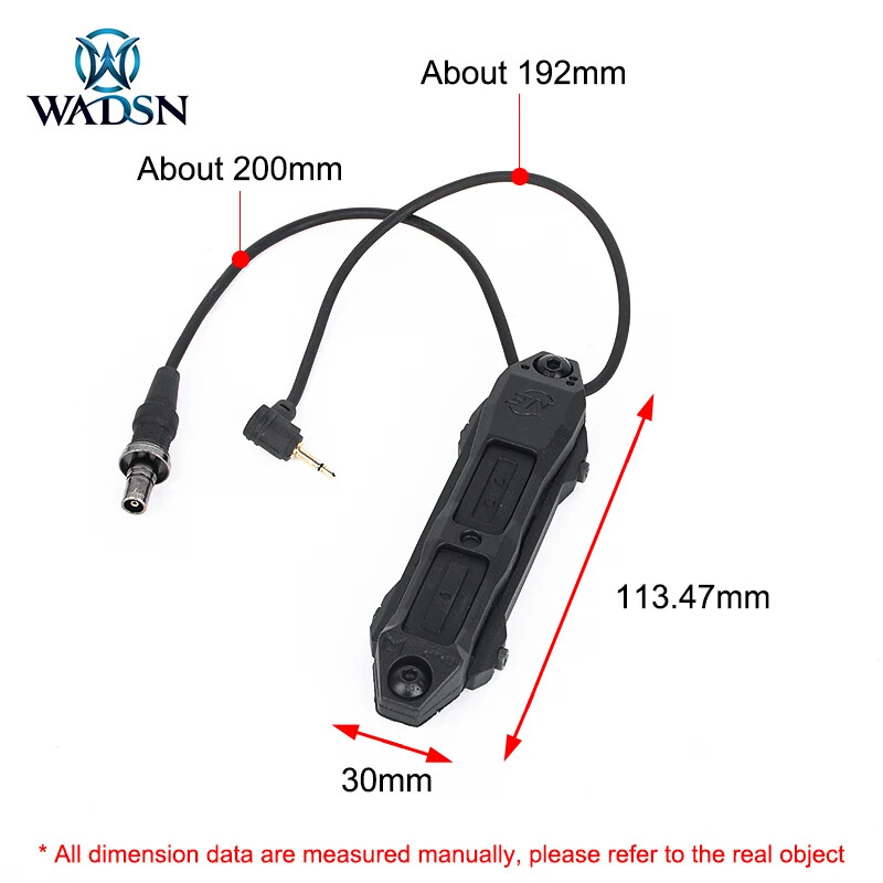 Tactical Pressure Remote Switch Dual Function Button For PEQ DBAL Laser Light