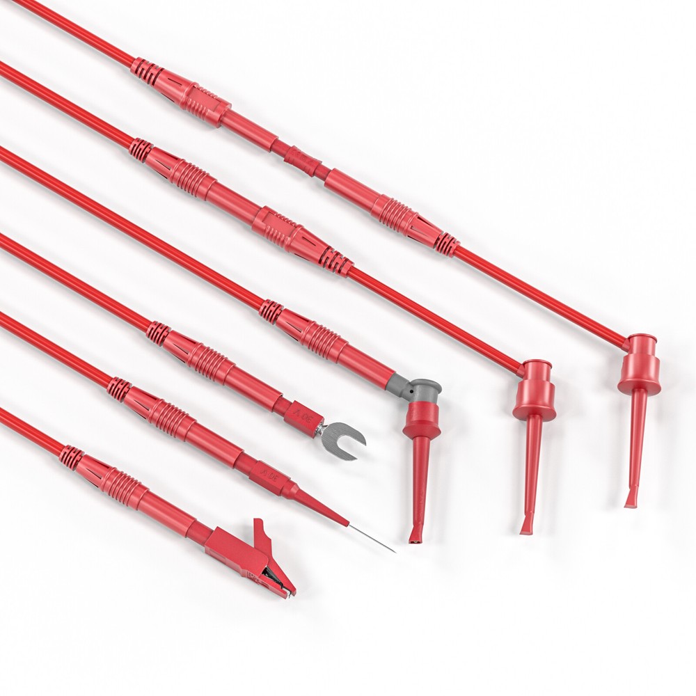 28PCS Multimeter Test Leads Kit Alligator Clip Test Hook Clip Piercing Probe