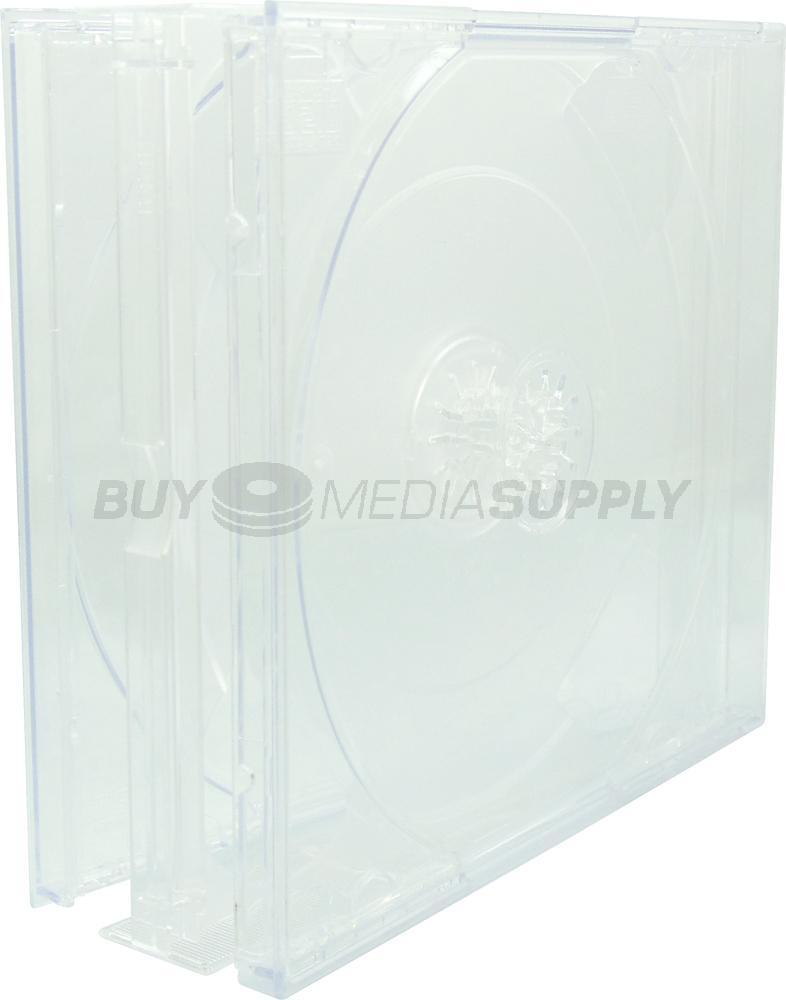 22mm Clear Quad 4 Discs CD Jewel Case Lot