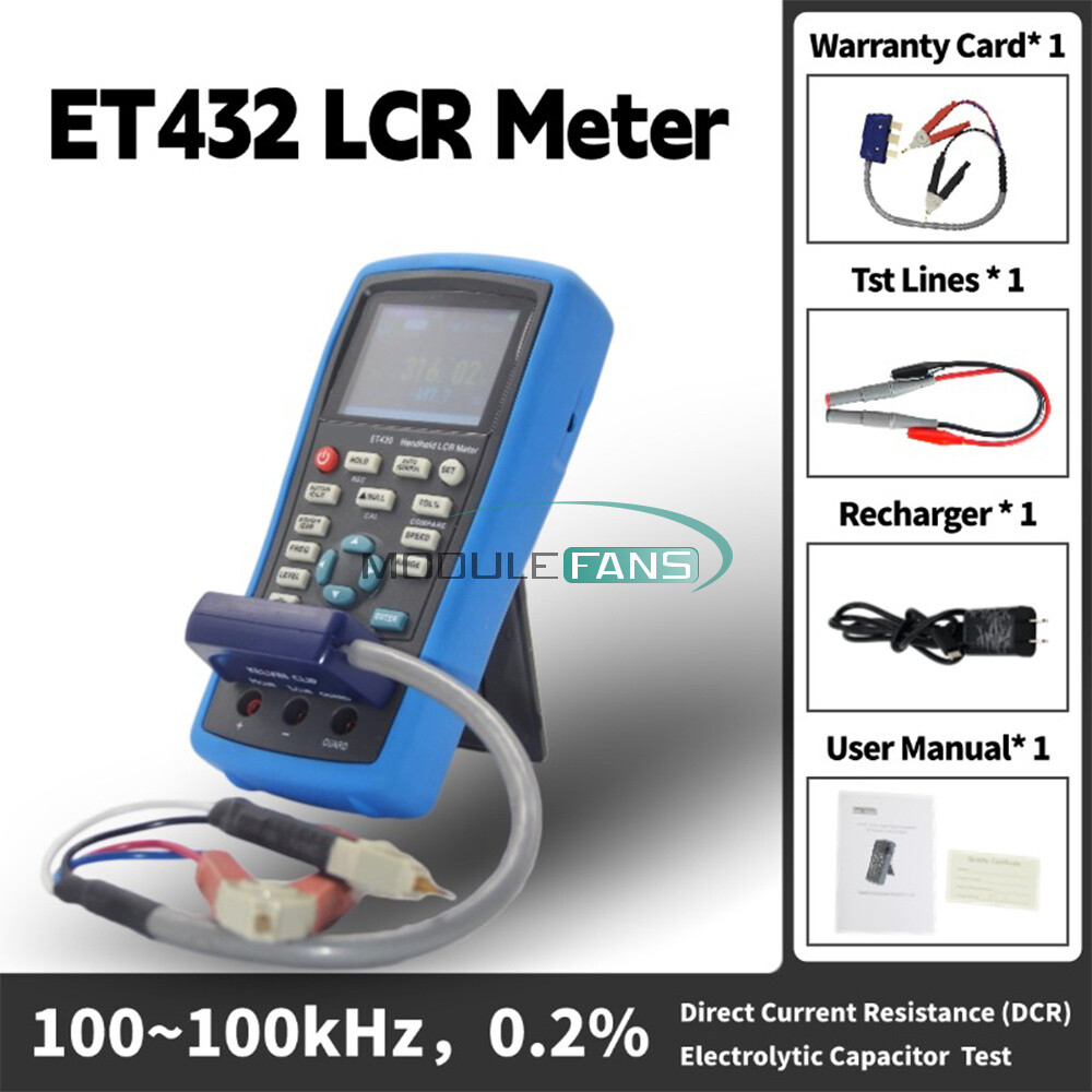 Handheld LCR Bridge LCD Digital Capacitance Inductance Resistance Meter Tester