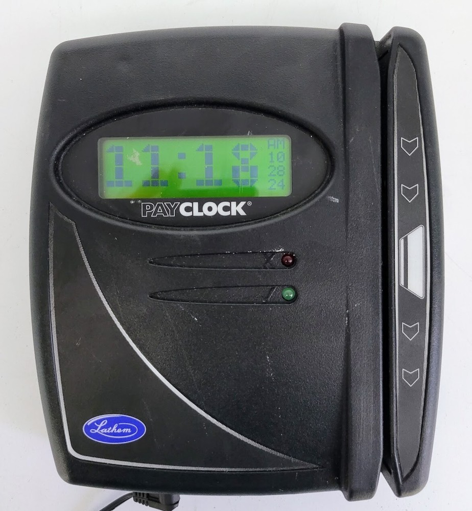 Lathem Time Model: PC100 #SZ16259/ No power Adapter / NO KEY