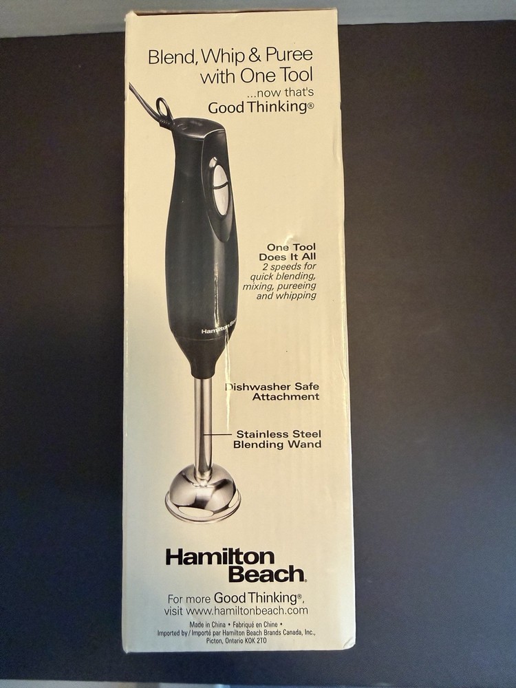 Hamilton Beach Hand Blender Mix Puree Whip Model 59759