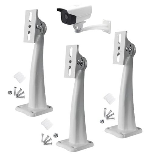 3-Pack CCTV Security Camera Mount Bracket Kit, Indoor Outdoor Wall Ceiling