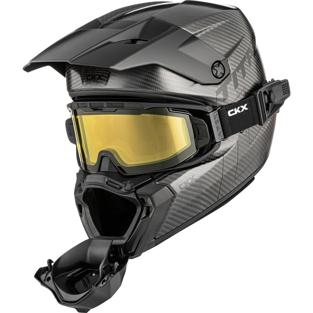 CKX Titan AMS Carbon Helmet Solid - Apex Goggle included