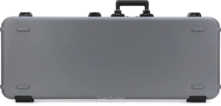 Fender Deluxe Molded Strat/Tele Case - Silver with Blue Interior