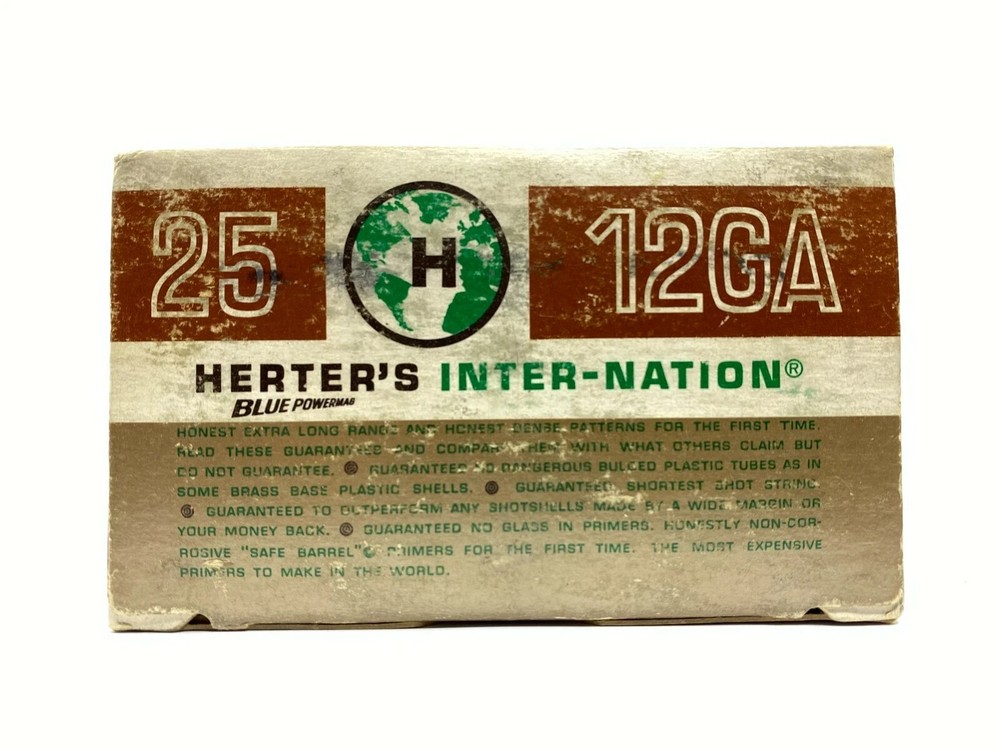 EMPTY Inter-Nation Blue Powermag 12 Ga Extra Long Range Box NO AMMO