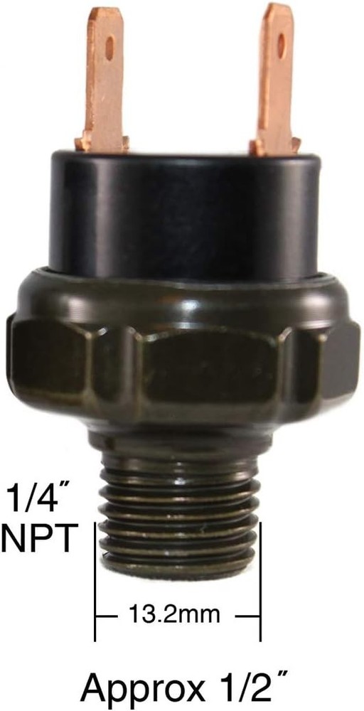 Durable 1/4" NPT 170-200 PSI Pressure Switch | Automatic Flush Mount Design