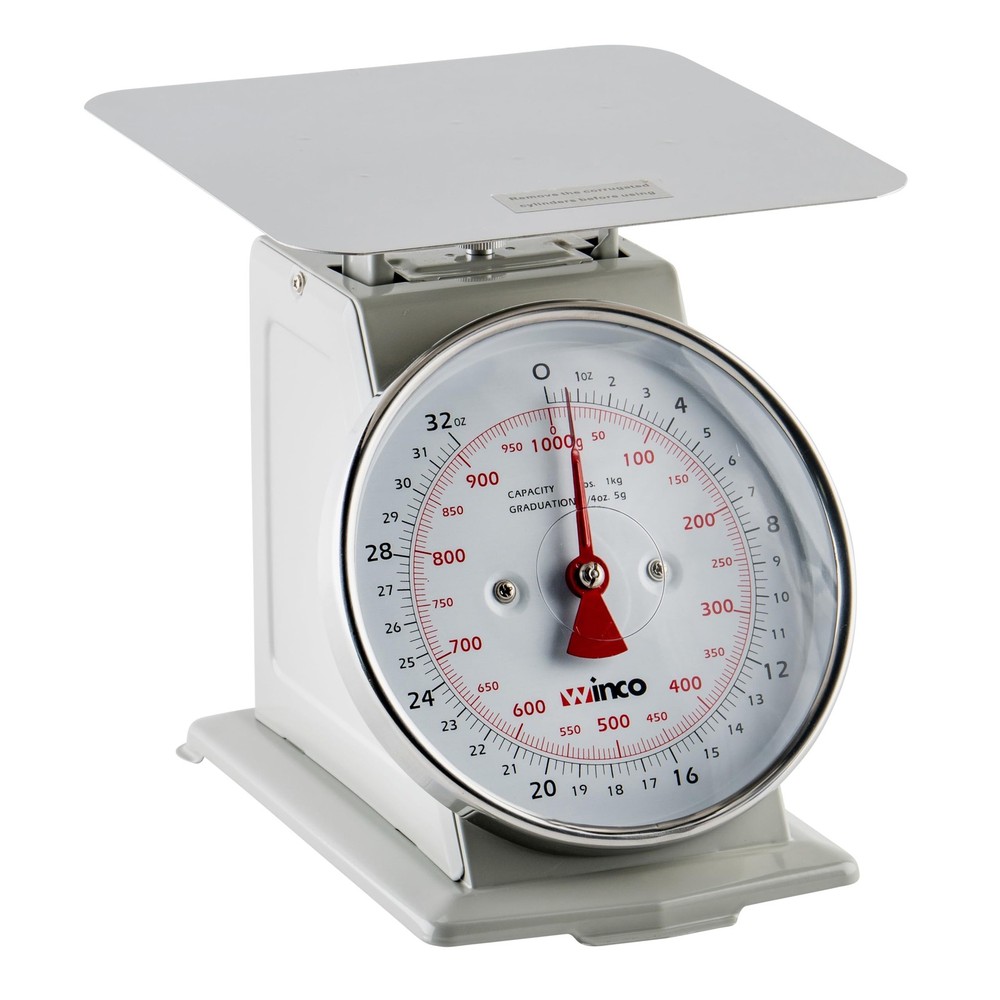 Winco Analog Receiving Scale with Dial, 6.5" 2 Pound 6.5"